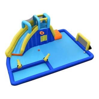 Parc de aventură acvatic gonflabil cu teren de fotbal
