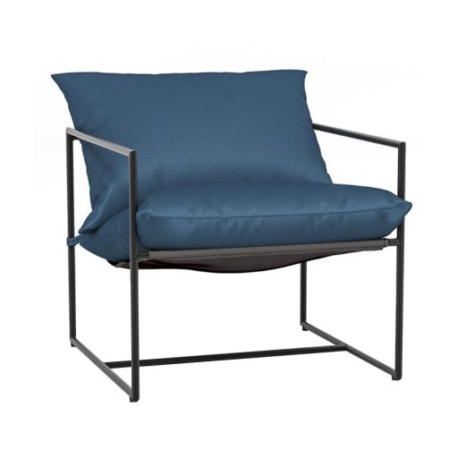 Set 2 scaune cu cadru metalic și perne
