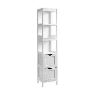 Dulap de depozitare cu 3 rafturi și 2 sertare 30x30x141.5cm