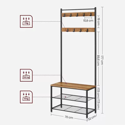 Unitate de hol, 70x32.5x175 cm